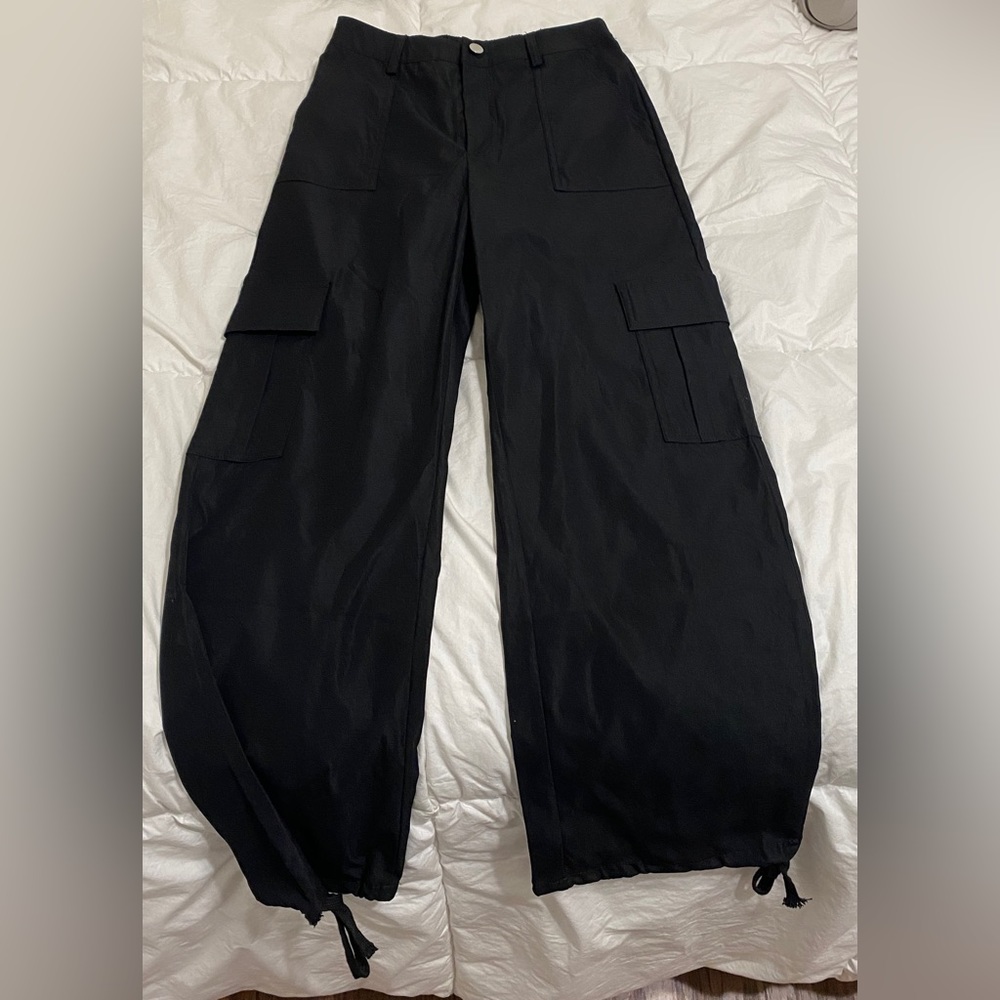 black cargo pants